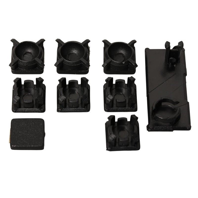 Ambertown Rubber Feet Plastic Button Screw Cap Cover Replacement for PS3 Slim 2000 3000Console(9 in 1) - Image 2